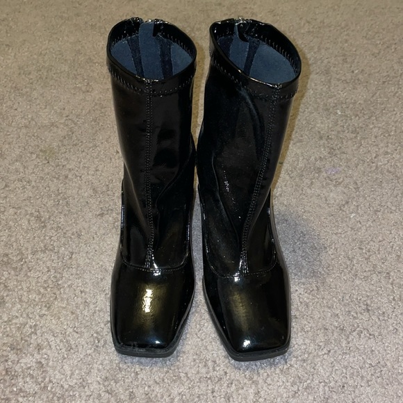 Qupid Faux Leather Heeled Boots size 6 - Picture 7 of 14